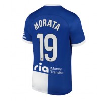 Stroje piłkarskie Atletico Madrid Alvaro Morata #19 Koszulka Wyjazdowej 2023-24 Krótki Rękaw